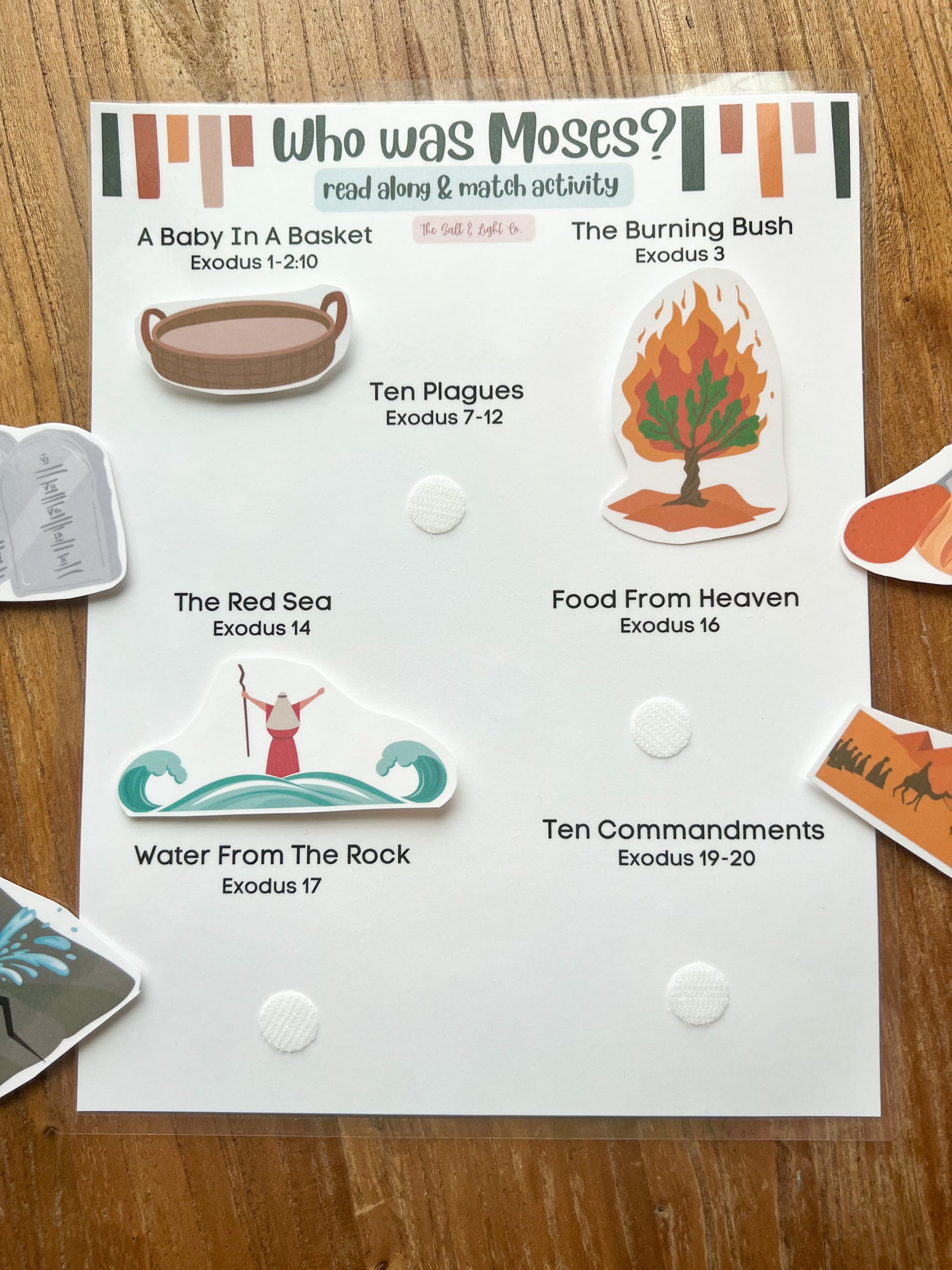 Moses and The 10 Commandments Activity Sheets