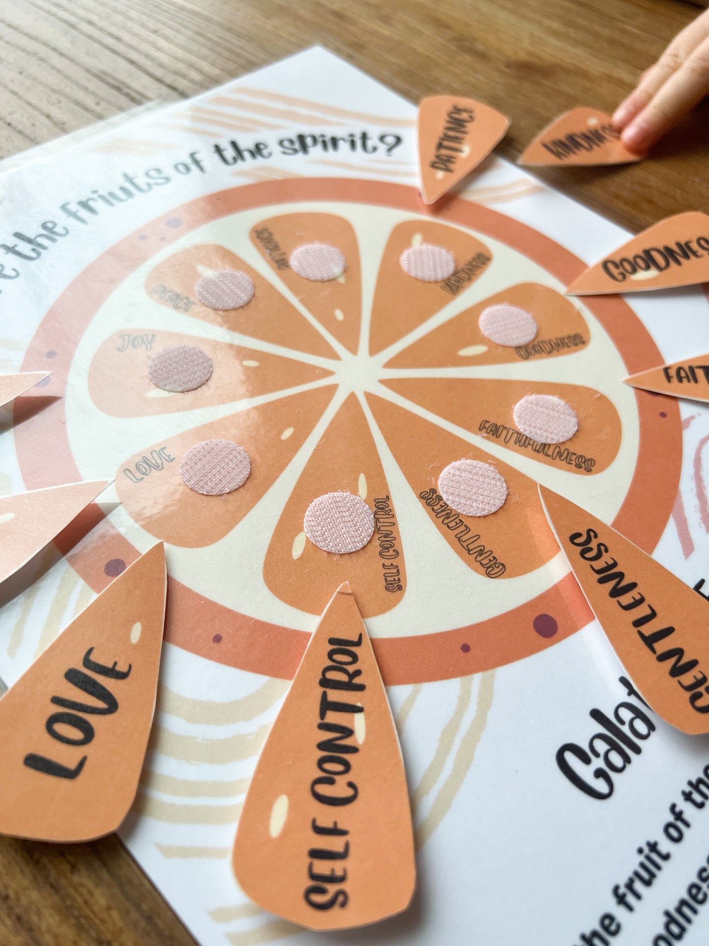 Fruit of the Spirit Activity Sheet