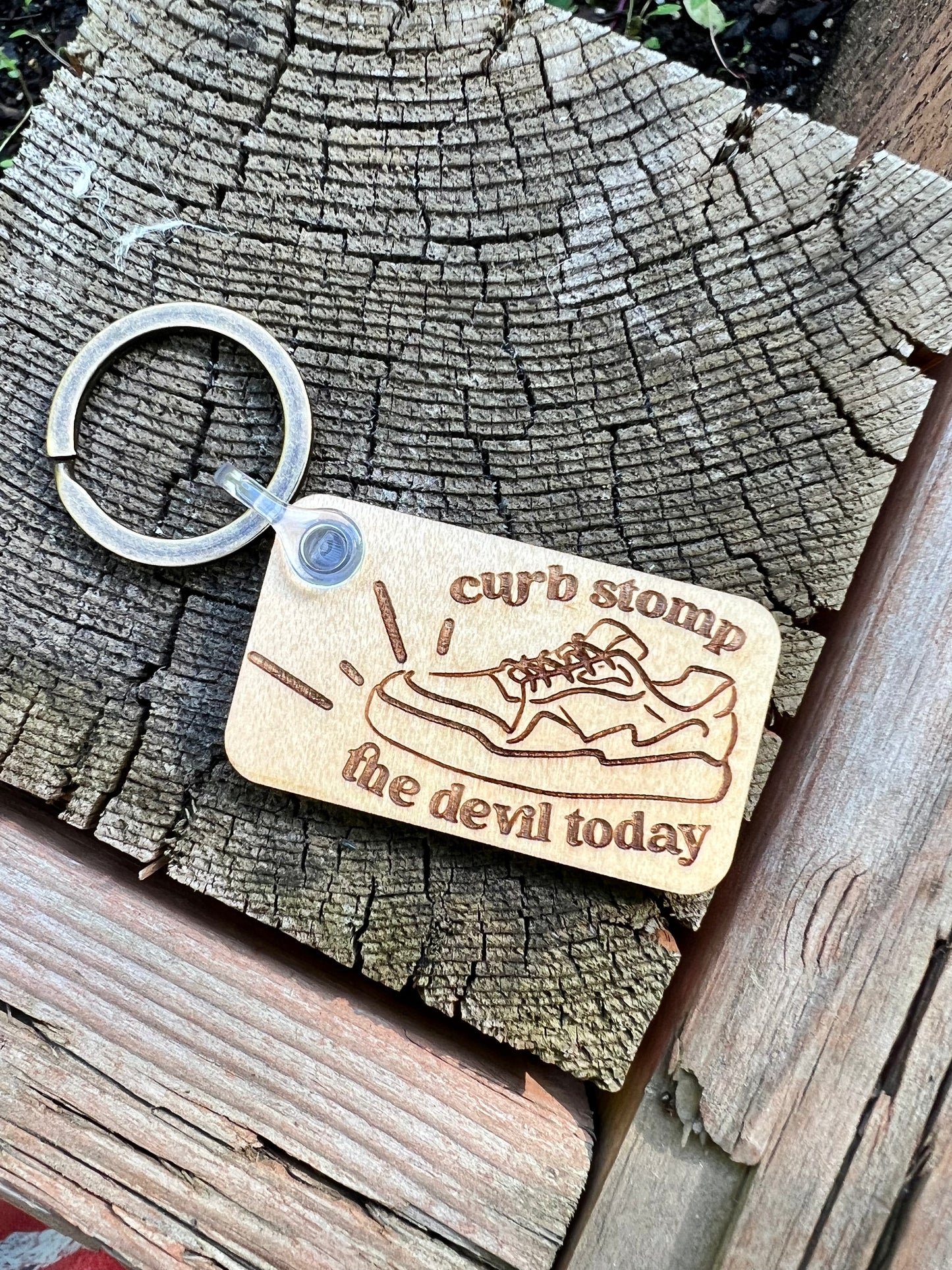 Christian Quotes Wood Keychains