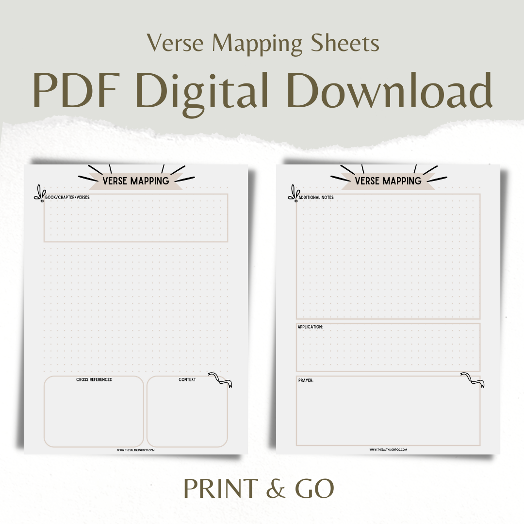 Verse Mapping Guide Printable