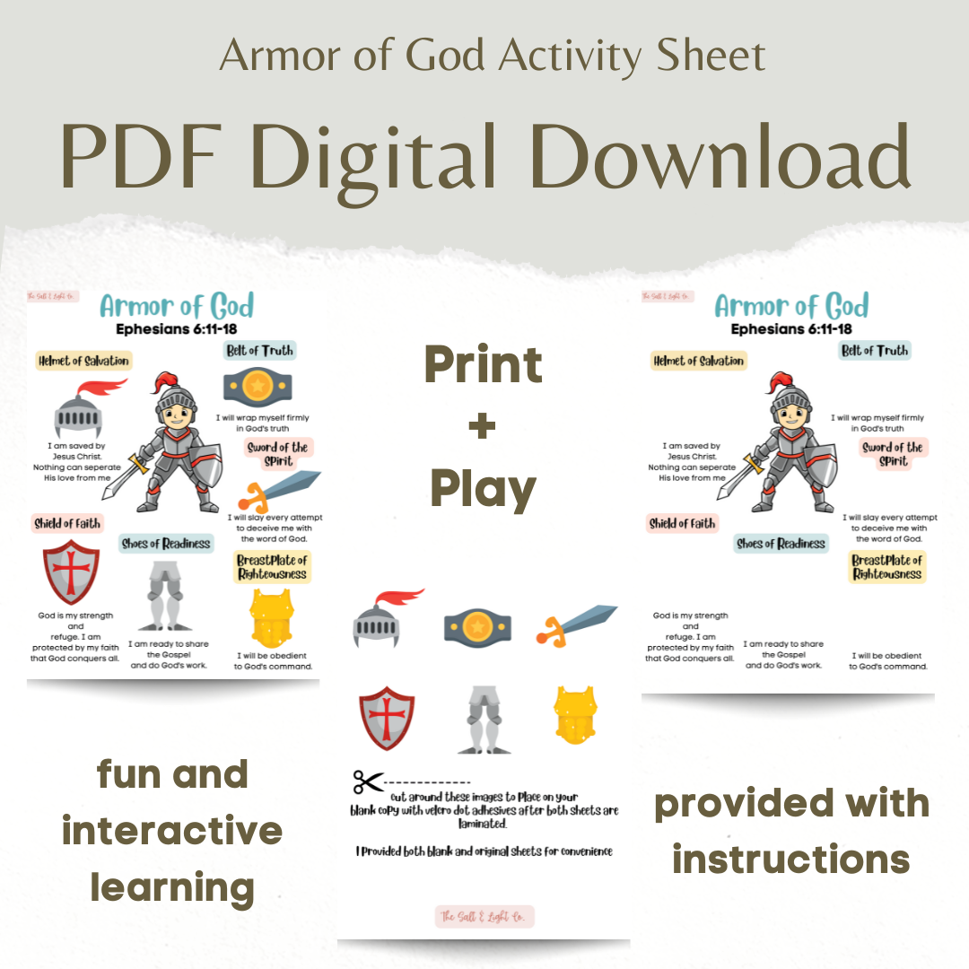 Armor of God Activity Sheet