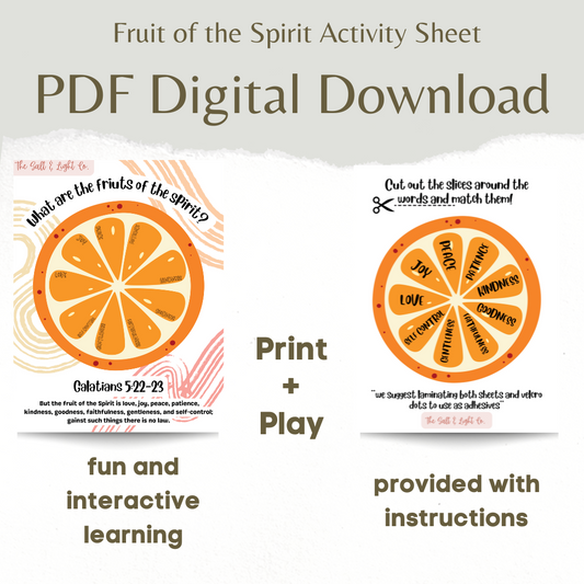 Fruit of the Spirit Activity Sheet