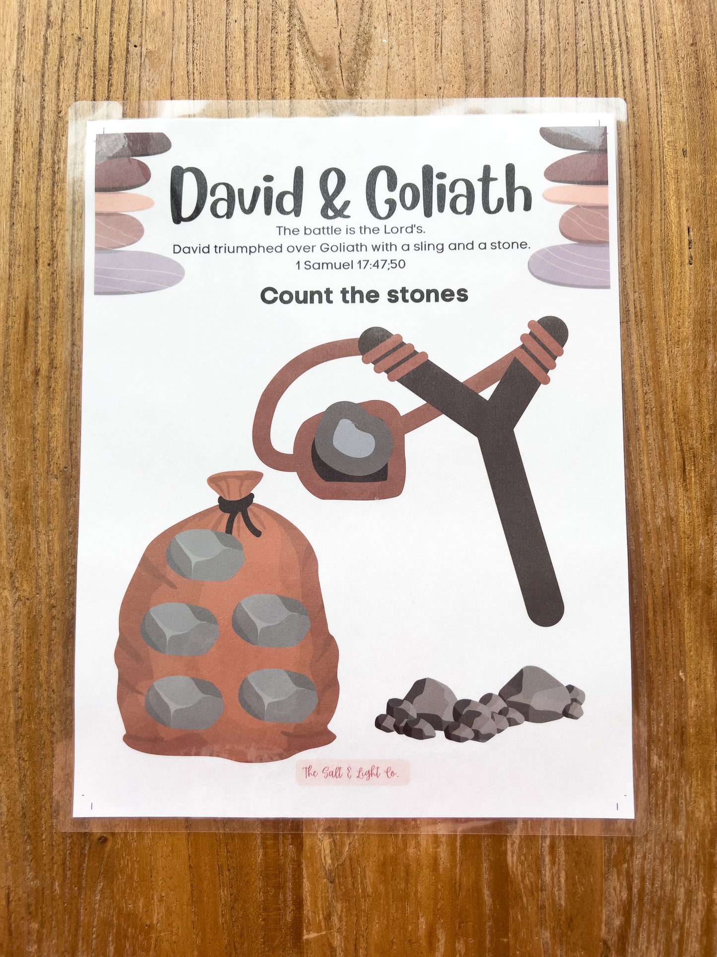 David & Goliath Activity Sheets