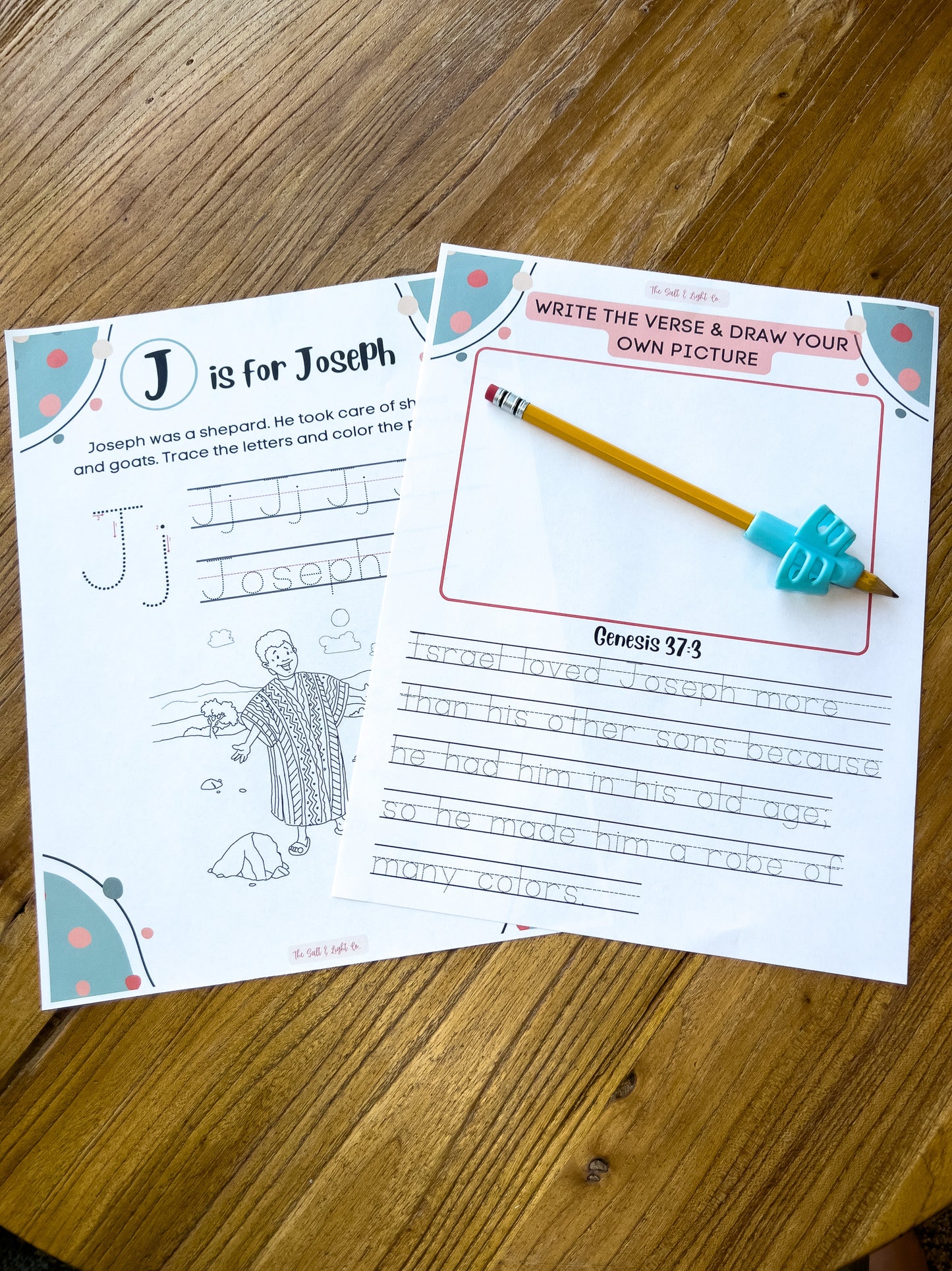 Joseph's Coat of Many Colors Activity Sheets