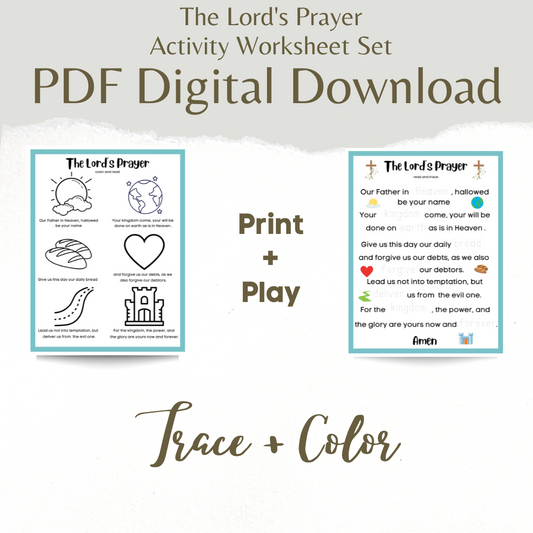 The Lord's Prayer Activity Sheets